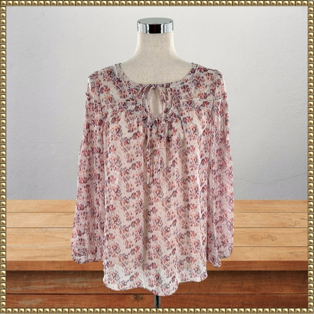 Romeo & Juliet Couture Gossip Girl Floral Blouse Small